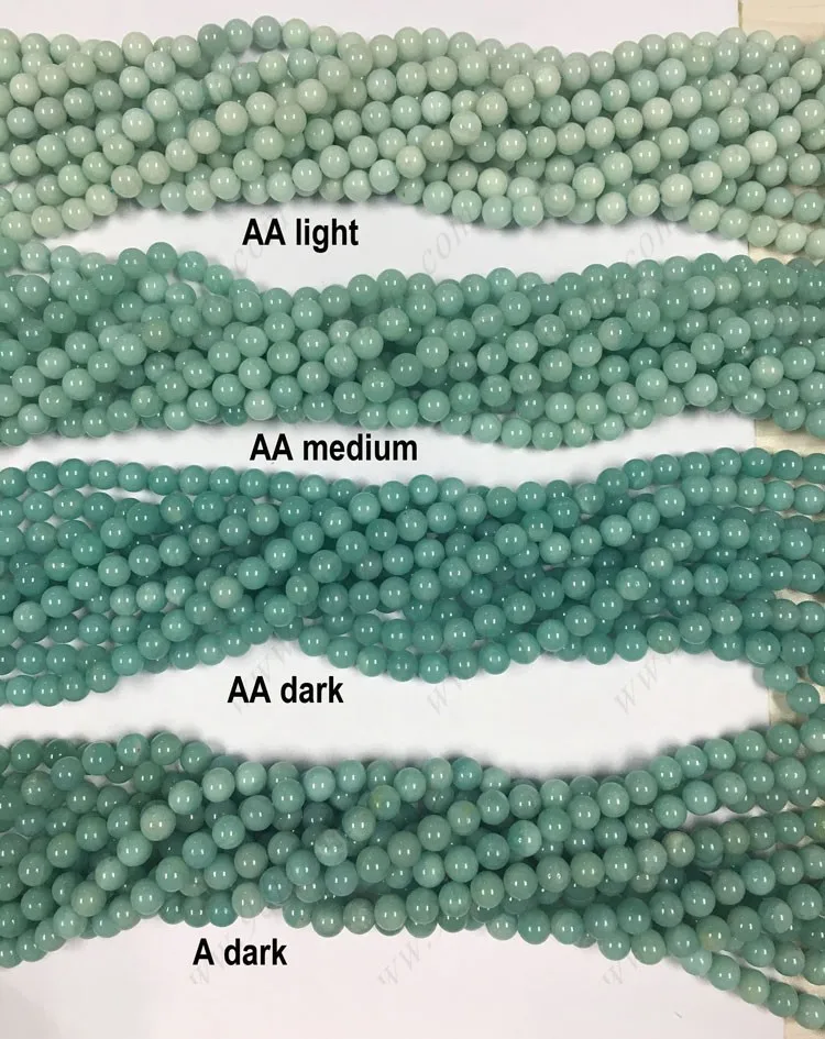 Wholesale Natural Gemstone Beads Amazonite Round Loose Beads