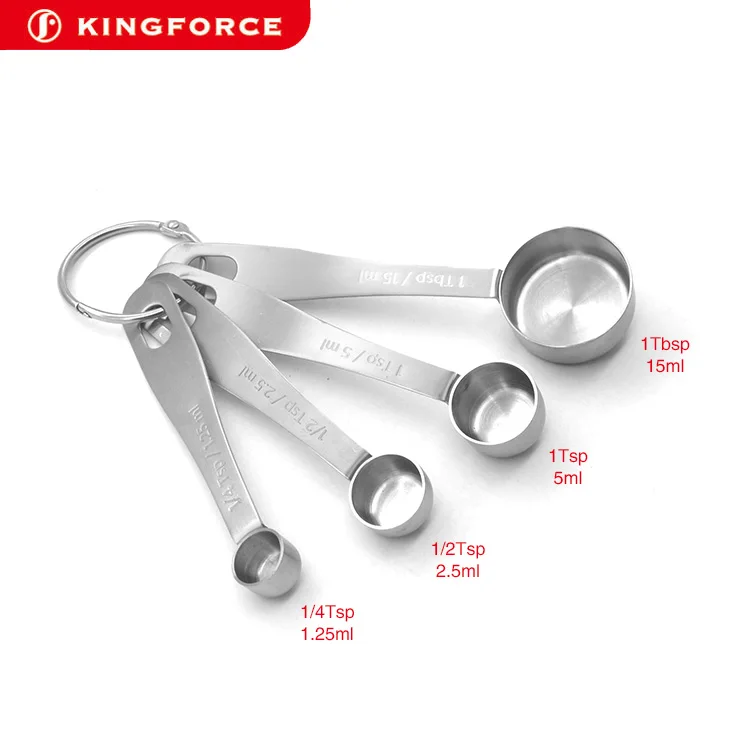 Stainless Steel Measuring Spoons Set Of 6 With Bonus Leveler Narrow Accurate Measuring Spoon 4966