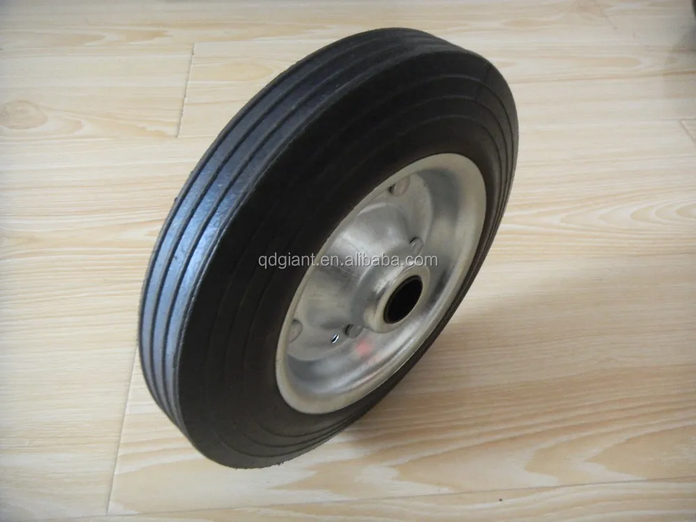 Cheap hot sale 8" solid rubber wheel for market