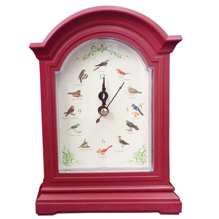 clock with birds sounds