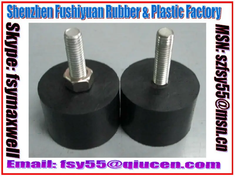 Threaded Rubber Inserts / Metal Insert Rubber Thread / Rubber Parts With Thread Iinsert Buy