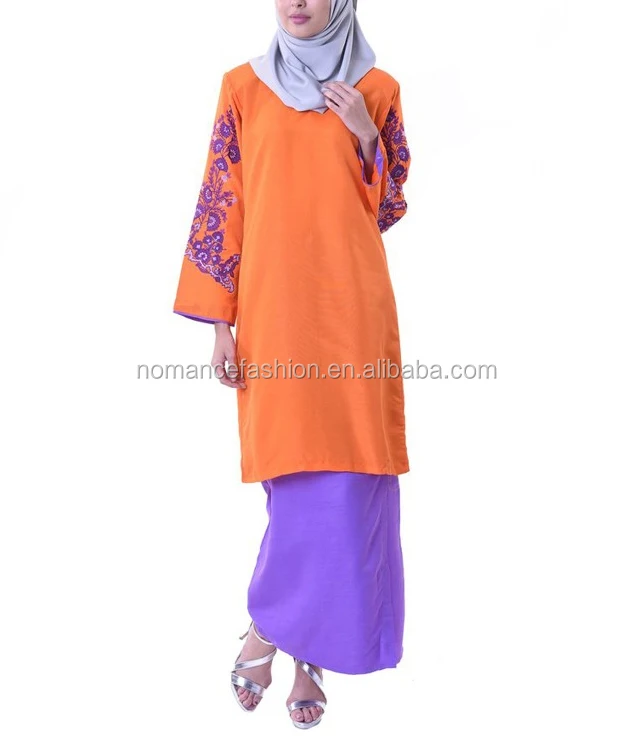 2021 Embroidered Design Muslim Baju  Kurung  Modern In 