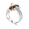 2019 Fashion Design Jewelry 925 Silver Ring Bee Ring Send Girl Gift
