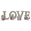 Hot Sale Resin Creative Letter Love with Baby Angel Statue