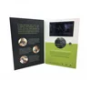 Magnetic button automatic screen with customized design 5inch IPS screen video post card for advertising