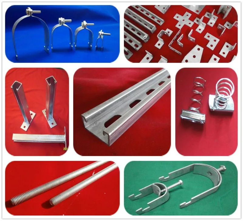 Galvanized Pipe Hangers 41*41mm Unsitrut Channel Buy Galvanized Pipe