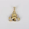 Newest Buddhism Buddha Pendent 925 sterling silver Hip Hop jewelry