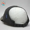 Two tone Baseball Ponytail Cap custom low MOQ ponycap hats 6 panel curve 4 line plastic sun visor hat