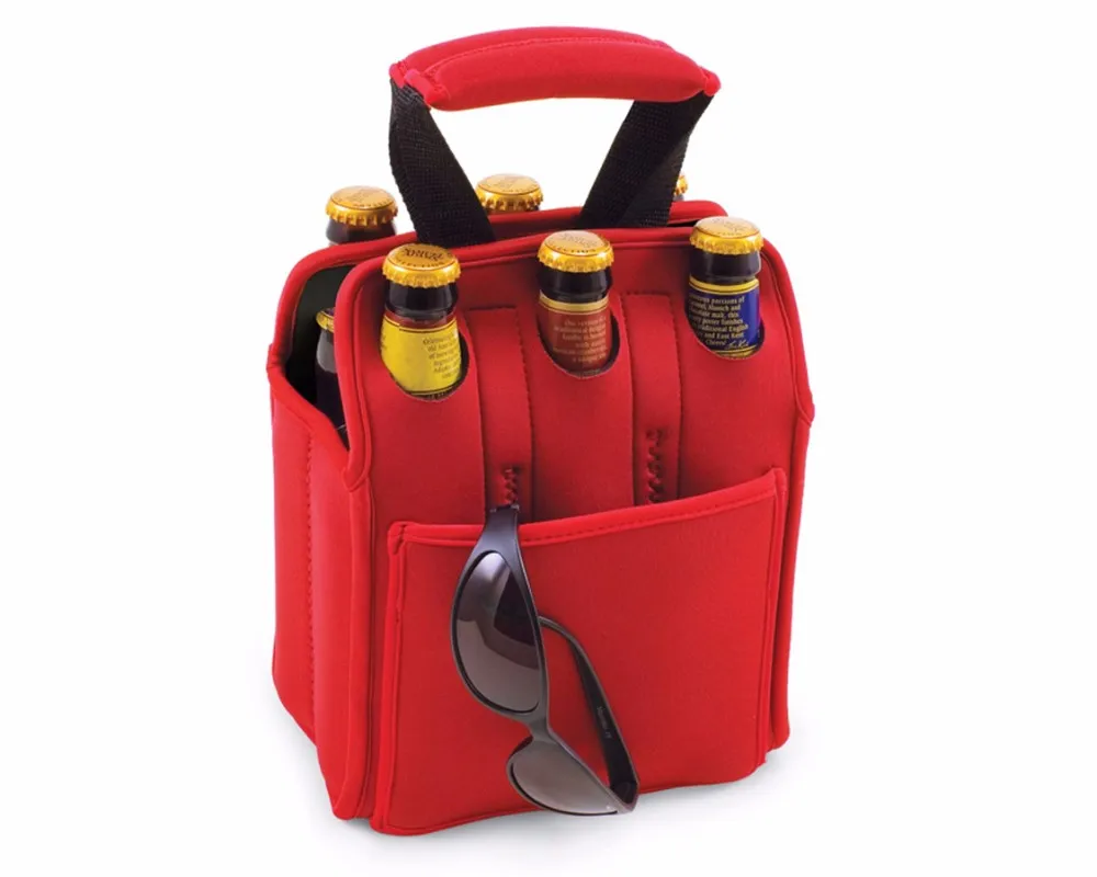 Insulated Six 6 Pack Beer Bottle Cooler Tote Carrier Holder Buy