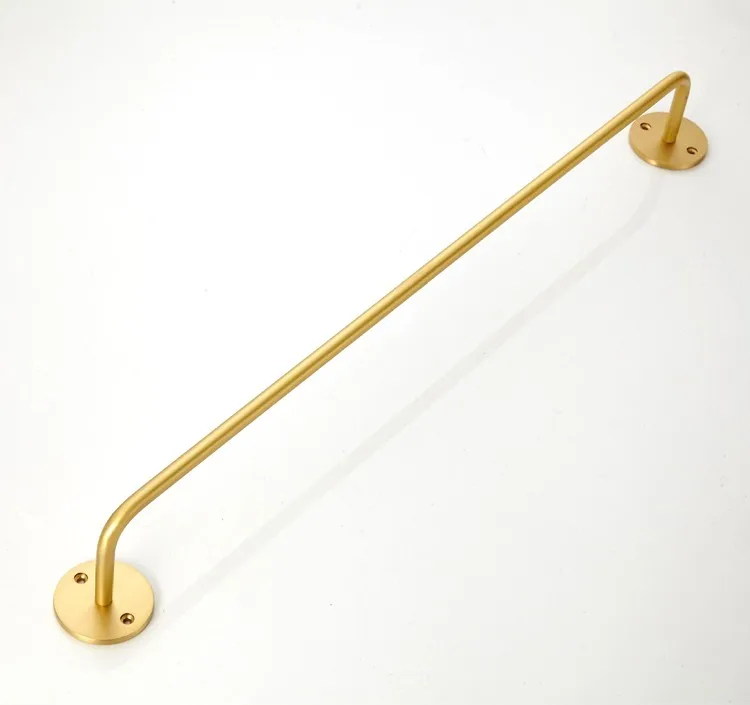 Single Towel Bar Holder Brass Wall Rack Traditional Open Brackets Rod ...