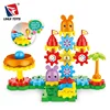 Amusement Park Gear Toy Blocks 2 Mixed Building Blocks Plastic