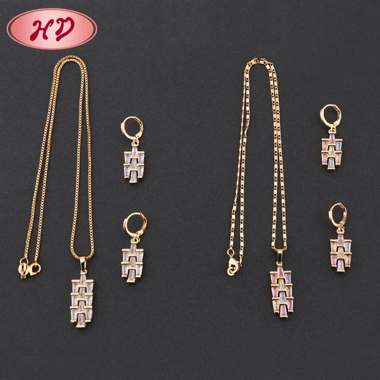 Wholesale Price Dubai Fashion 18k Stylish Fake Gold Jewelry Set Buy