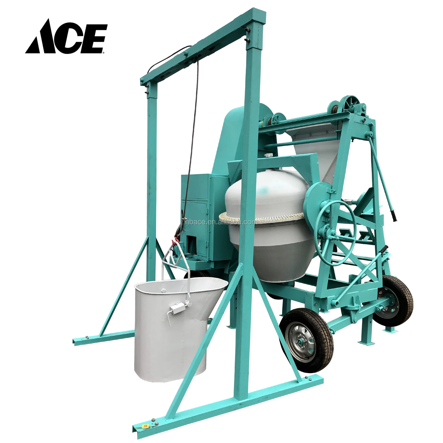china supplier , Diesel Engine  with 24m Lifting Hopper concrete mixer