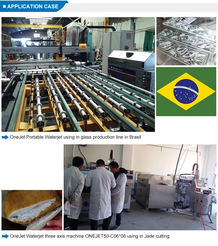 Three Axis CE Certificate Small Portable Waterjet Cutting Machine