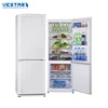 White flat back design double door refrigerators factories