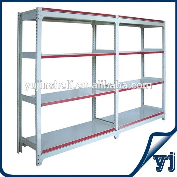 Powder Coated Warehouse Metal Sheet Red Banner Storage Rack Made