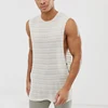 custom your own logo men's sleeveless drop armholes tshirt blank