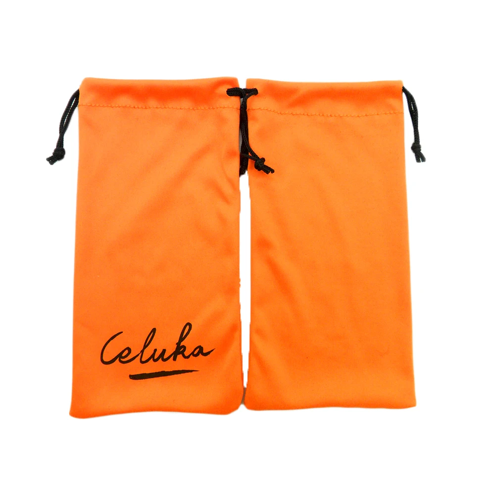 Customized Glasses Pouch Portable Eyewear Drawstring Bag Microfiber