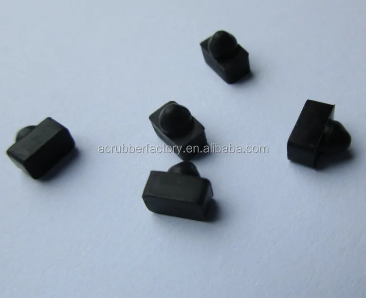 Square Plug With 3 Holes 1.8 Mm Holes Oblong Plug Rubber Cable Grommet