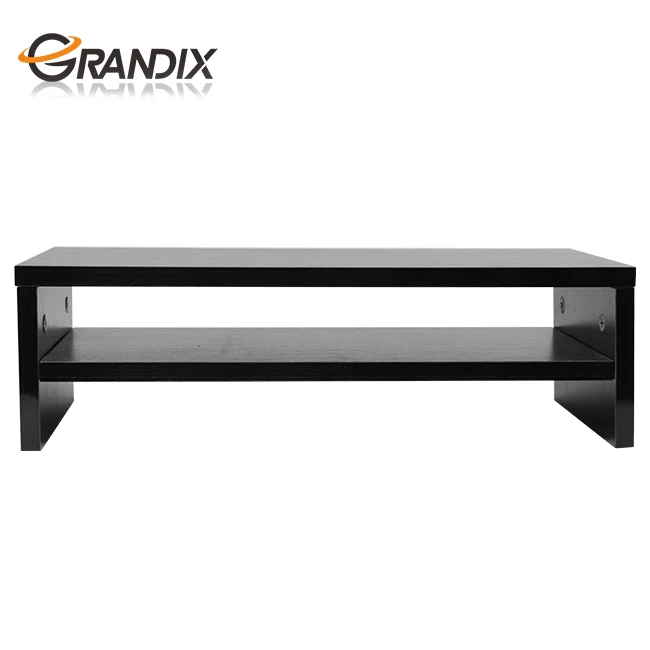 Computer Monitor Stand Tv Shelf Risers 16 7 Inch 2 Tiers Computer Monitor Stand Tv Shelf Risers 16 7 Inch 2 Tiers Save E Black