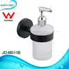 Bathroom accessories brass black soap dispenser holder with bottle