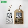 Fashionable changeable wooden white/natural wall family picture photo frames