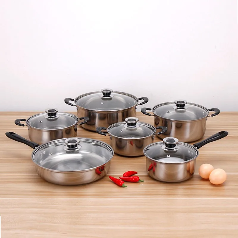 5pcs Cheap Cookware Set Stainless Pot Sets Of Pots Buy Stainless Pot