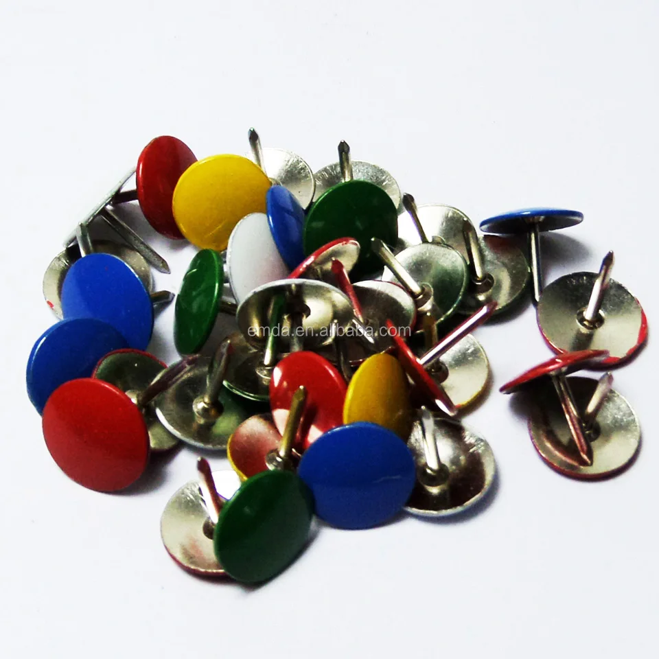 All Metal Decorative Colored Metal Thumb Tacks Push Pins Buy Colored