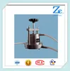Soil falling head permeameter/permeability testing of soil
