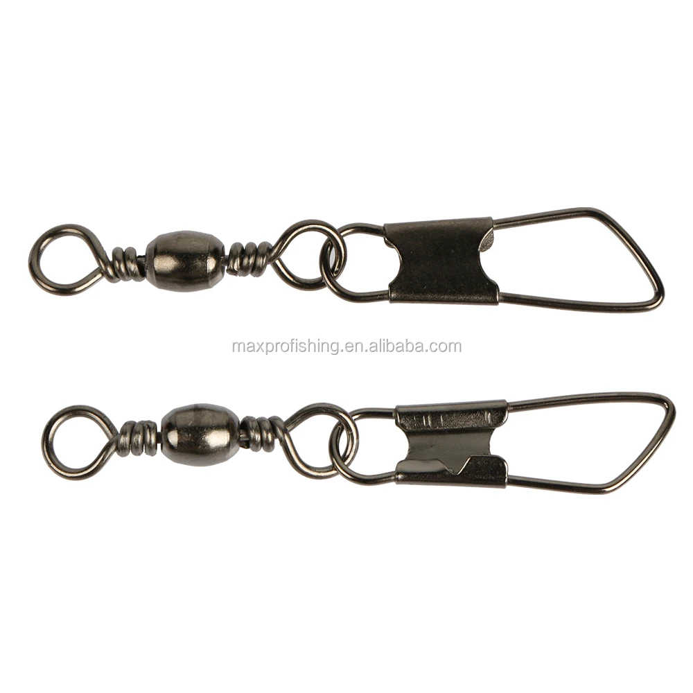 Barrel Swivel With Safety Snap For Lure Sea Fishing Buy Barrel Swivel