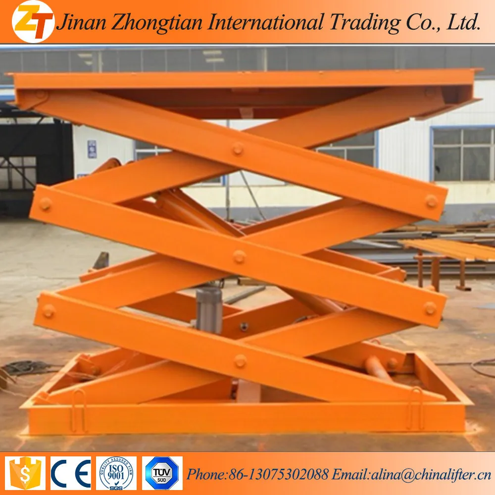 Fixed Elevating Platform Double Shear Fork Lift Platform/stationary