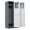 China 2 door hanging cupboard bedroom furniture steel wardrobe