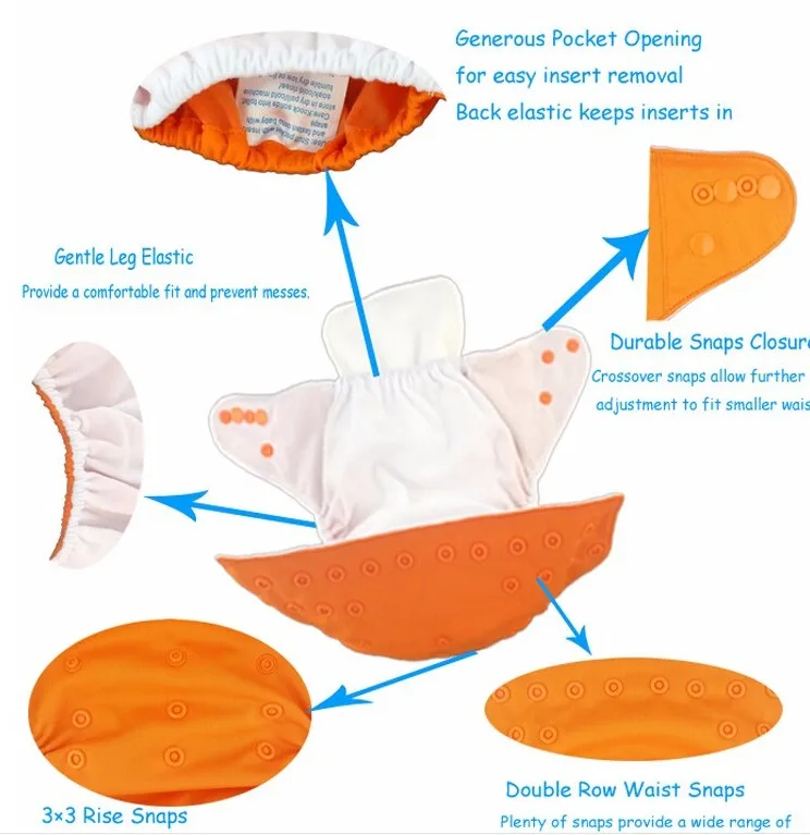 Bamboo Cotton Velour Fitted Diaper Top Quality Competitive Price