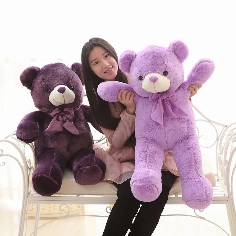 dark purple teddy bear