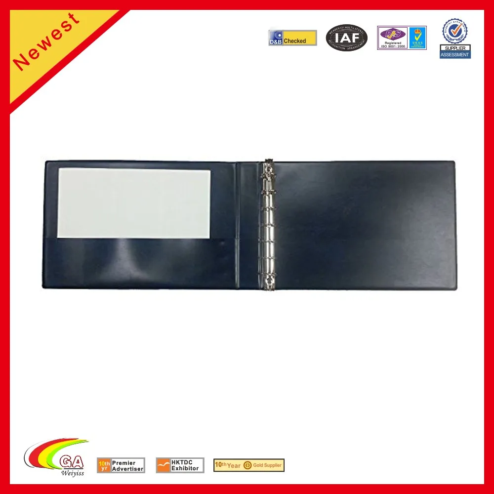 7 Ring Pu Leather Check Book Binder For Business Checkbook Holder Buy