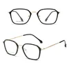 new products vintage square spectacle frames slim computer eyeglasses TR90 metal optical frame CJ9183 in stock