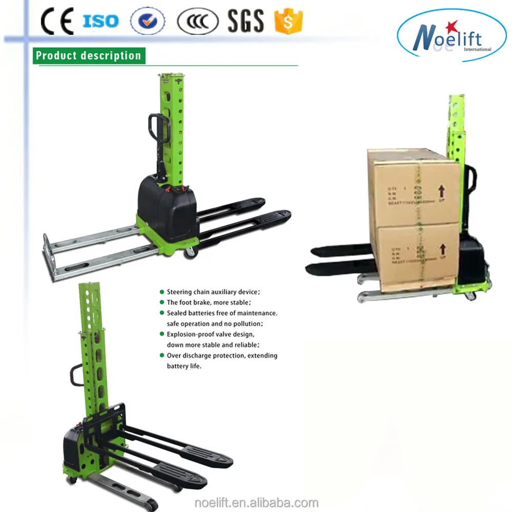 Hangzhou Factory Hot Sale Electric Portable Self Loading Pallet Lift Hand Stacker Forklift Buy Innolift Stacker Semi Electric Stacker Portable Stacker Product On Alibaba Com