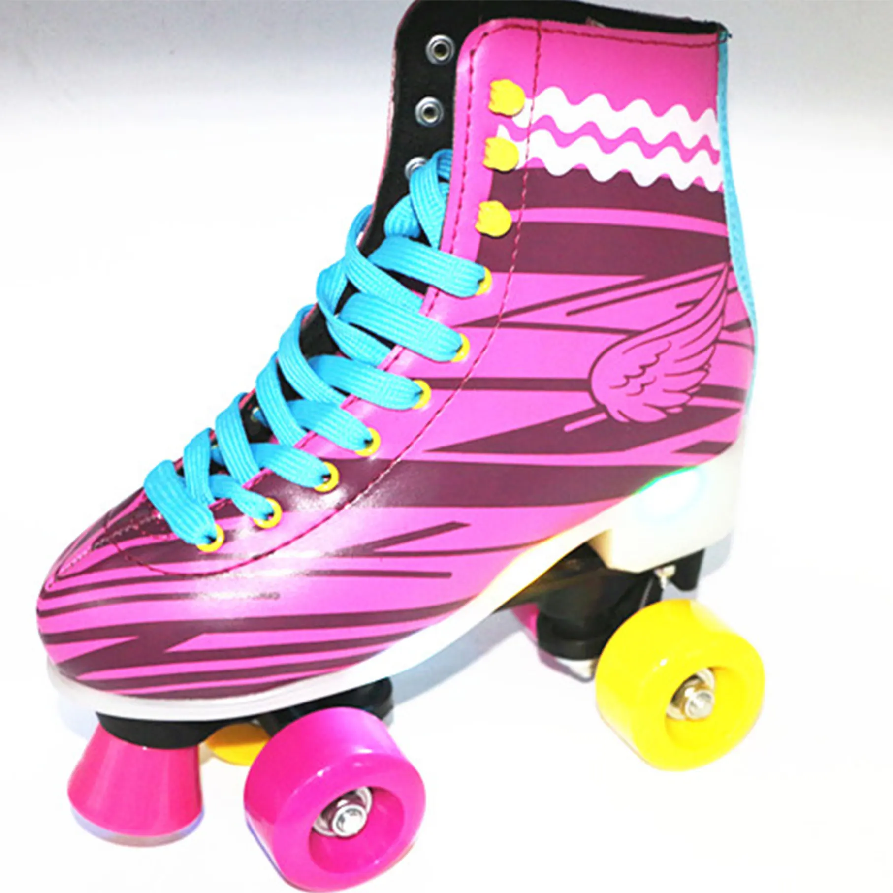 Professional Design Black Quad Roller Skate Wheels Shoes Manufacturer