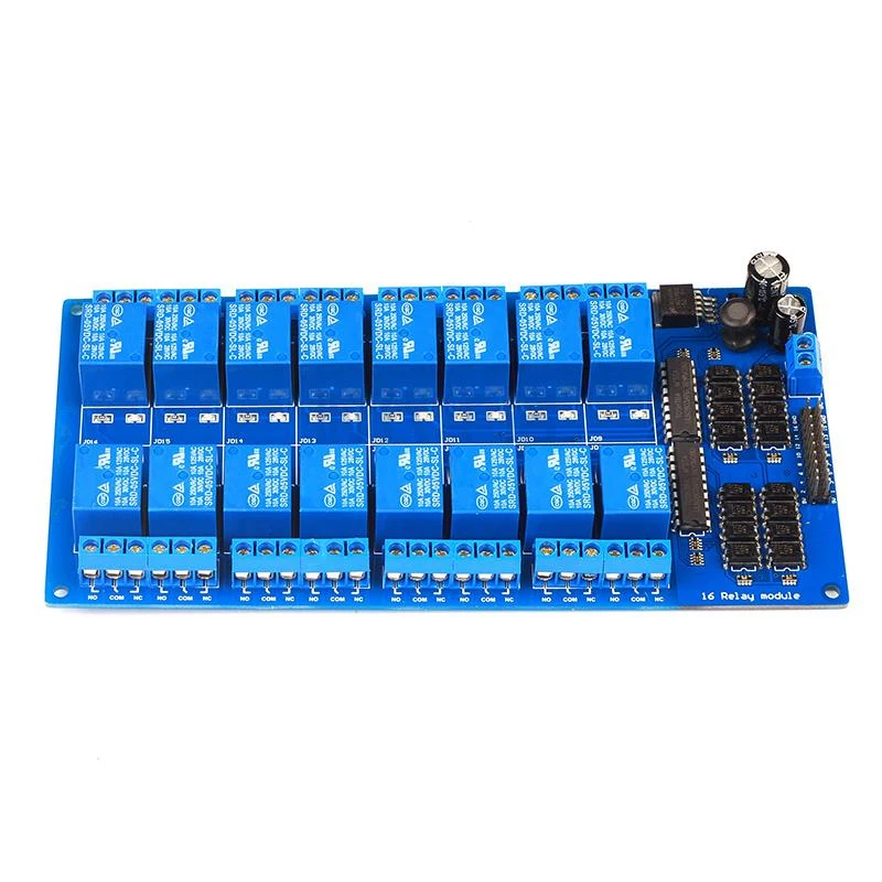 

16 Channel Relay Module,2 Pieces, Blue