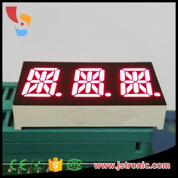 Ultra Bright Red 054 Inch 14 Segment Alphanumeric 3 Digit Led Display Buy 14 Segment Display 2814