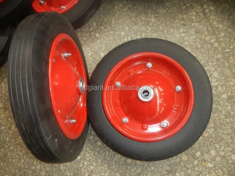 steel rims wheels solid rubber beach cart wheels