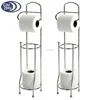 Toilet Paper Holder Bathroom Roll Tissue Storage Chrome Stand Freestanding