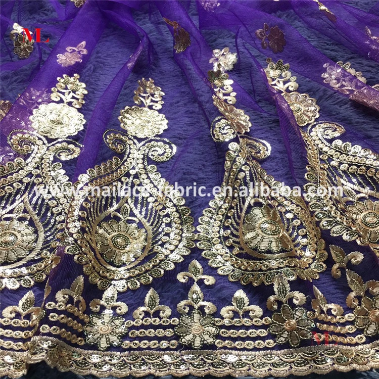 Wholesale Dubai Lace Fabric With Sequins African Swiss Voile Lace