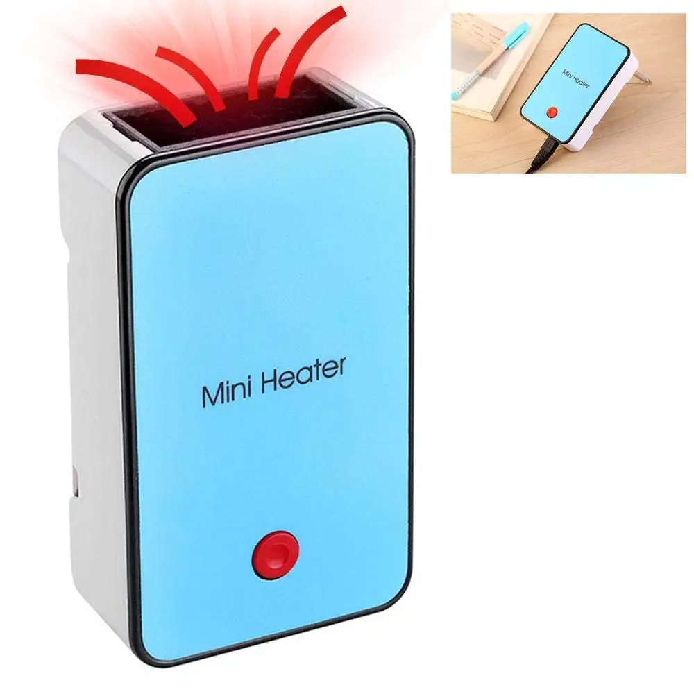LEEGOAL Mini Personal Space Heater Fan Heater for Office Workers & Readers, 50W Portable Electric Heater, Safe, Easy to Use, Energy-saving, Hidden Bracket, One-Touch Switch, Warm Hand at Office & Home