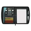 High quality Fashion A4 leather folio with calculator
