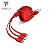 2018 Trending Product Promotional 1.5M TPE Retractable USB Charging Cable 3 in 1 For iPhone Micro Type-C