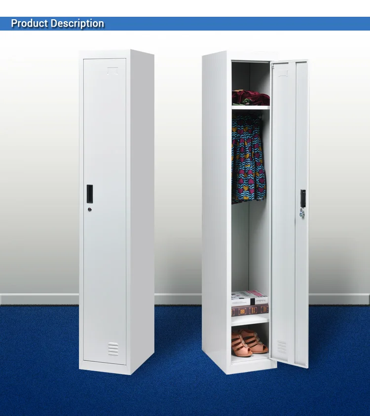 White Color Single Door Steel Locker For Hanging Clothes Buy Single