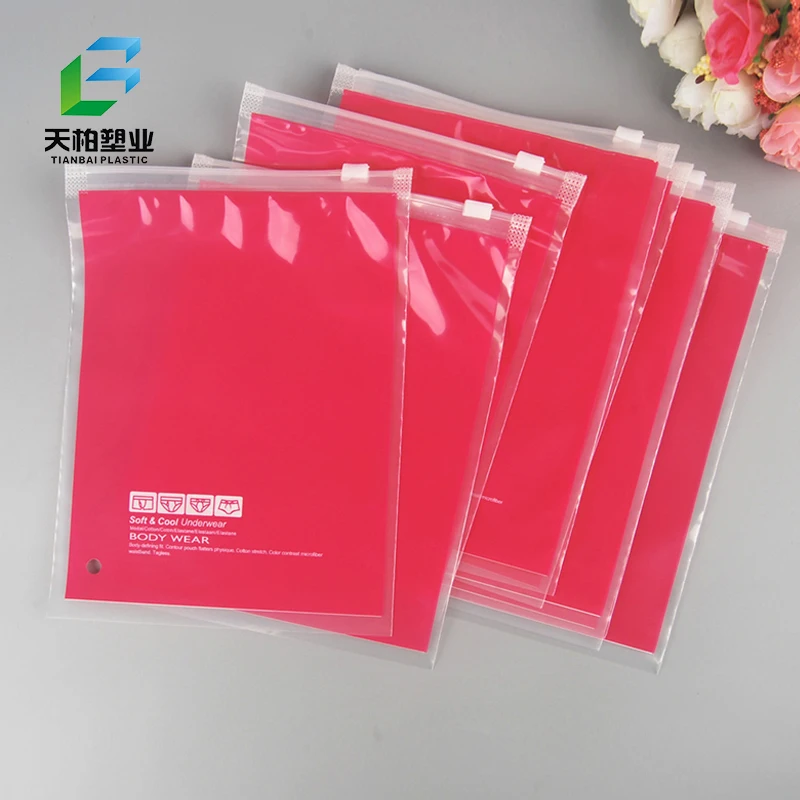 Clear Clothes Plastic Packing Bag/plastic Garment Packaging Bag/zipper