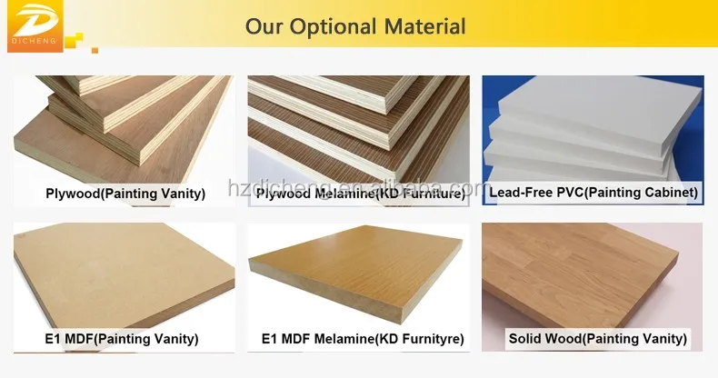 Tocador De Baño Estilo Country Con Espejo,Mueble De Baño De Madera,Un