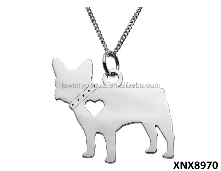 Dog silhouette necklace